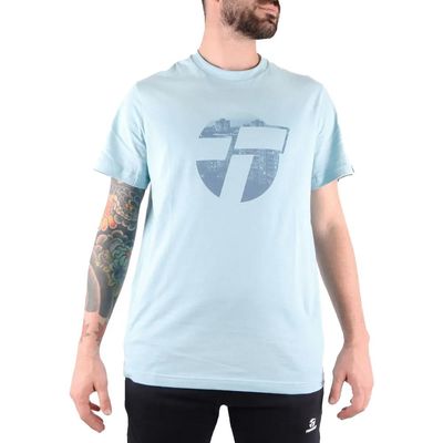 TOPPER REMERA MC RETRO CITY CELESTE megasports - Main Image