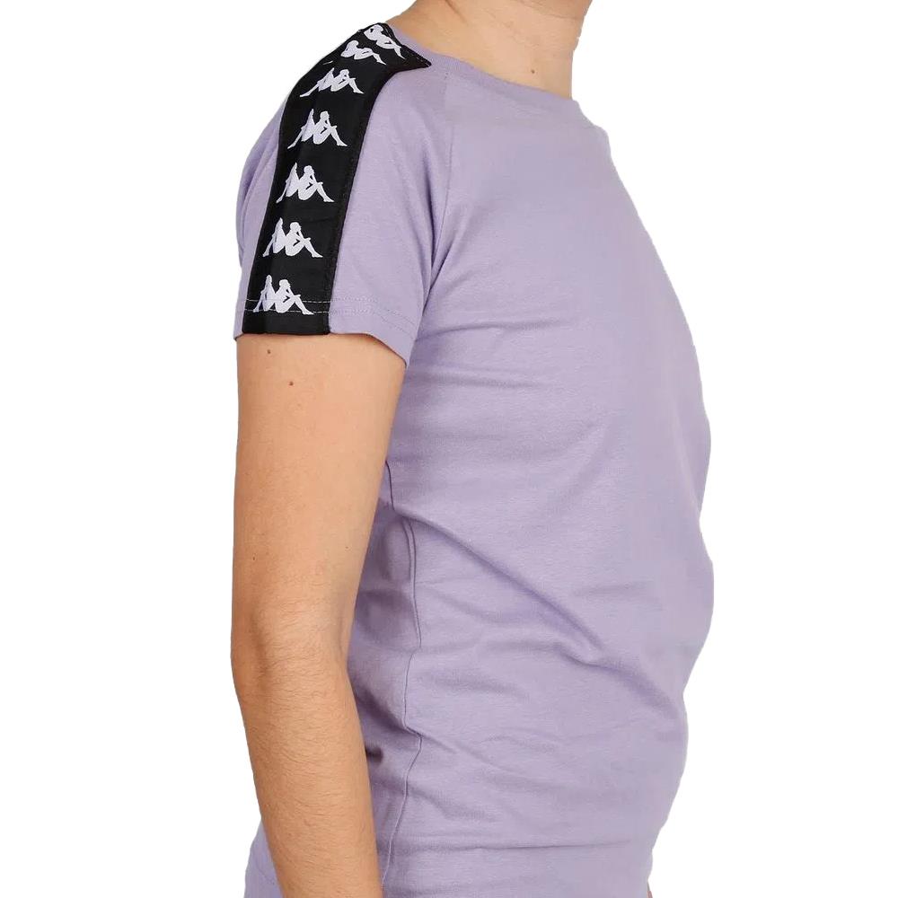 Kappa T-Shirt Donna 222 Banda APAN | Maglietta In Cotone Regular Fit Con Maniche Raglan E Logo Authentic Ricamato