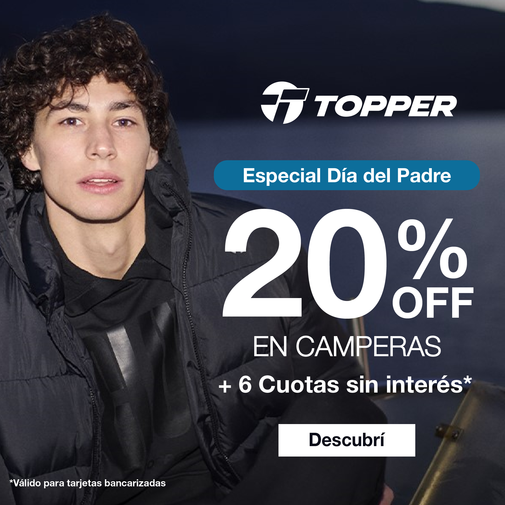 20% EN CAMPERAS TOPPER