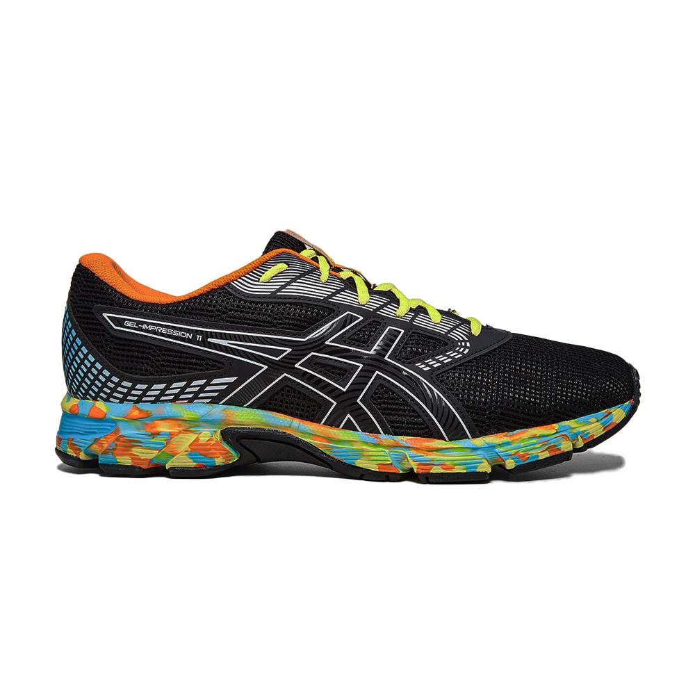 asics zapatillas hombre GEL-IMPRESSION 11 BLK-SHOCKING ORANGE