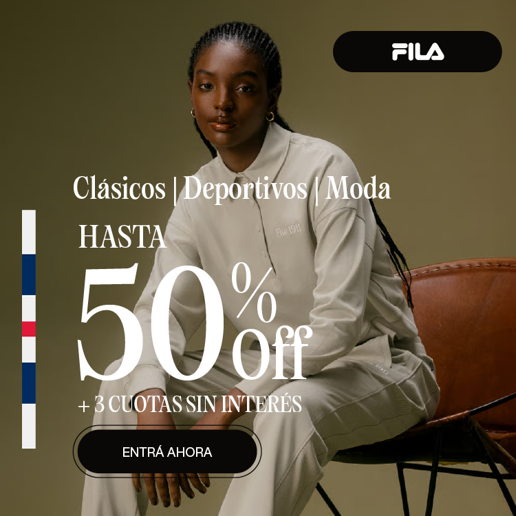 FILA CLASSICS 50% OFF & CUOTAS