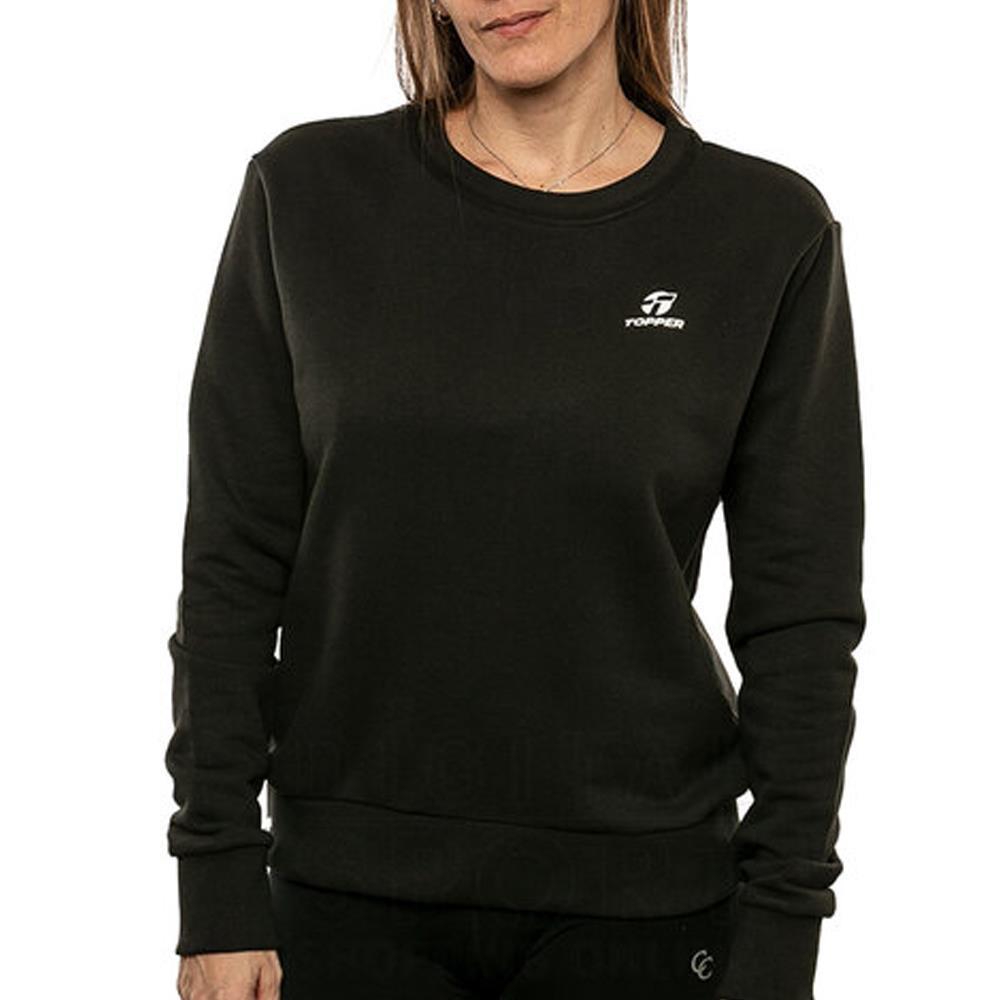 Topper buzo rtc wmn loose básicos negro jet