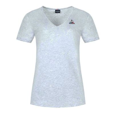 le-coq-sportif-remera---ESS-Tee-SS-Col-V-N2-W-gris-ch---Talle-S