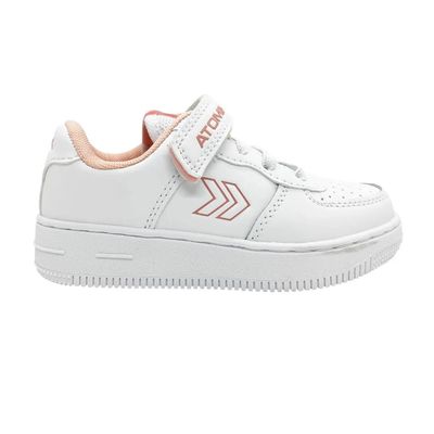 atomik-zapatillas-kids---CAMBRIDGE-VELCRO-BLANCO-ROSA---Talle-31