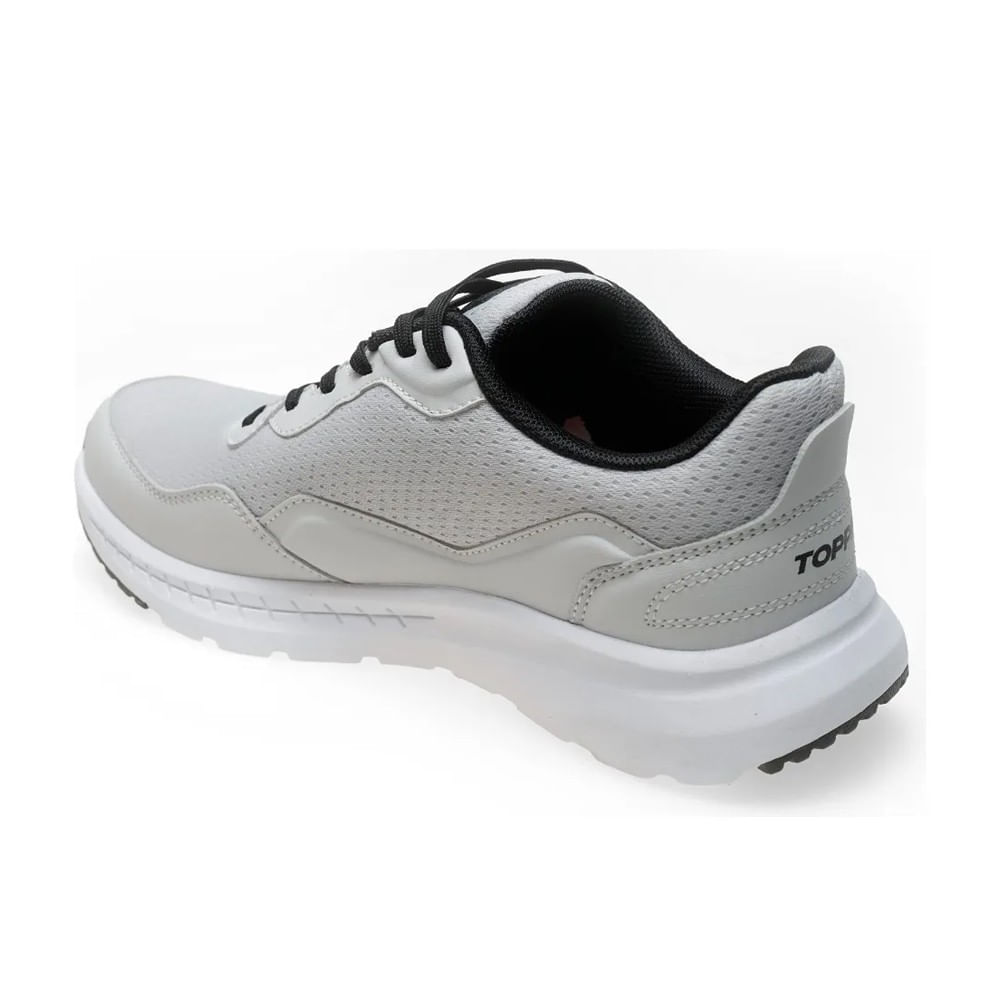 Zapatillas Topper modelo Wind 5 gris lunar y rojo — imagen 2