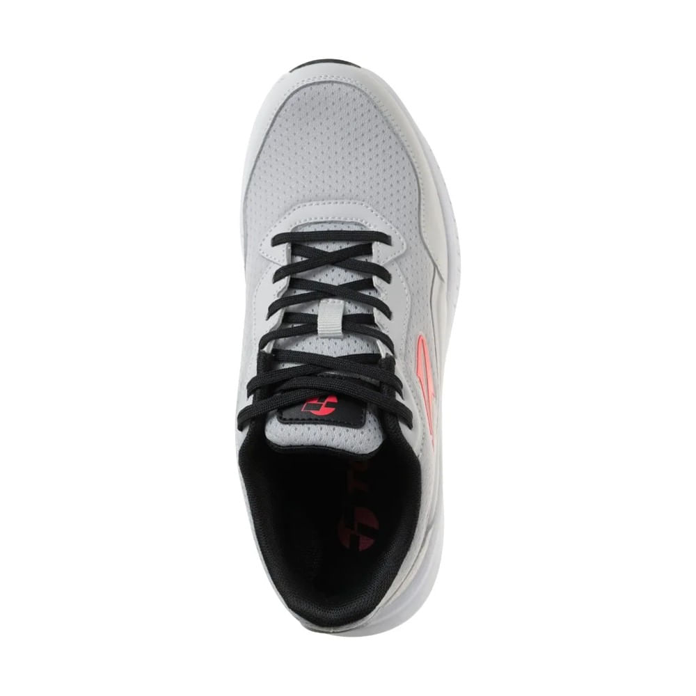 Zapatillas Topper modelo Wind 5 gris lunar y rojo — imagen 5